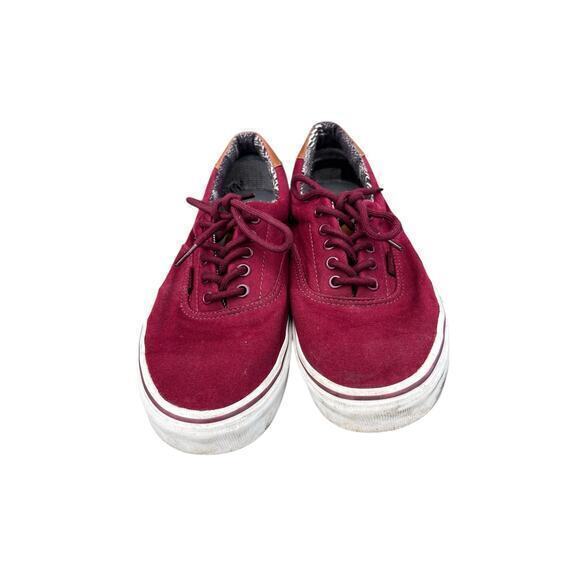 Vans Other - VANS men’s ERA 59 maroon red brown leather lace up Streetwear nautical sz 11